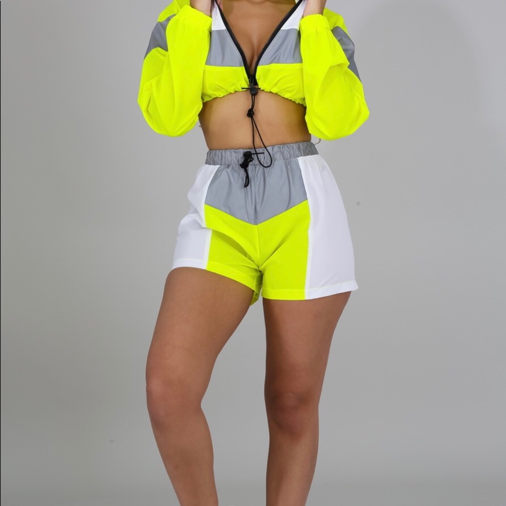 NEON TRACK SUIT//YELLOW